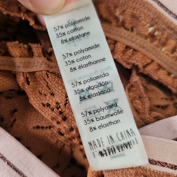 NWT!! Love Stories Ellie Lace Butterfly Thong, Mahogany - Picture 12 of 12